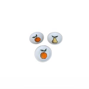 Vintage Made in Japan Set of Three Fruit Themed Mini Dishes